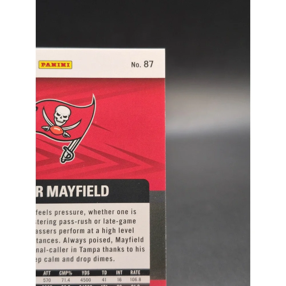 2025 Panini Revolution Baker Mayfield #87 Purple Storm /549 Buccaneers